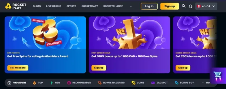 Deposito RocketPlay